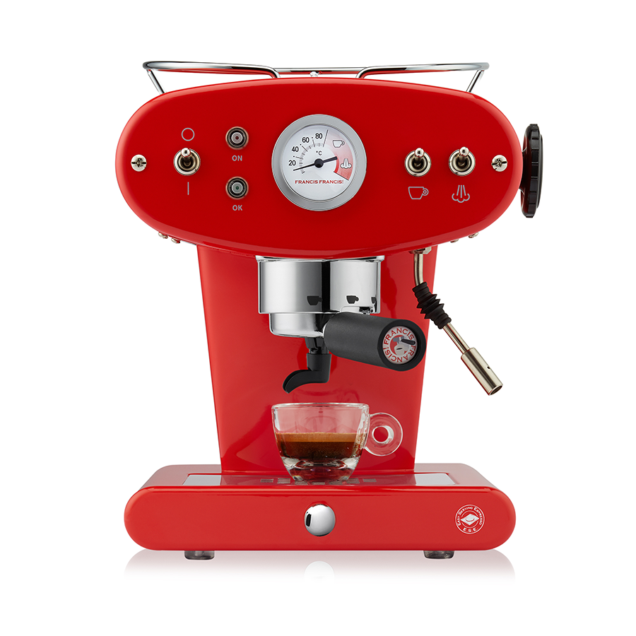 X1 Trio rood - Koffiemachine voor ESE servings koffiepads